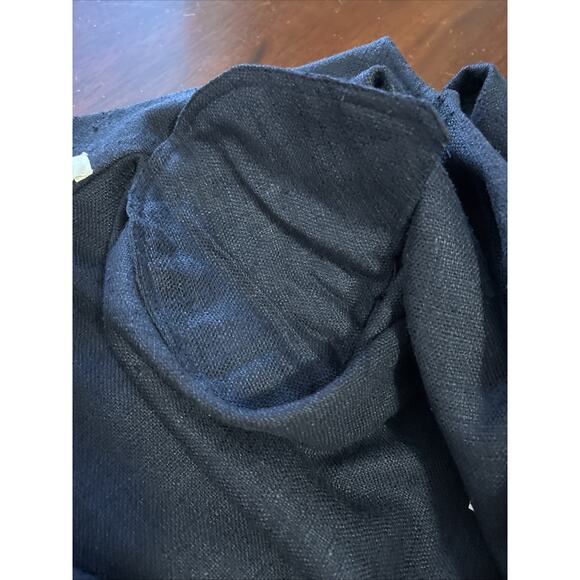 Valentino Spa Silk Cropped Blazer Size 12 Blue Woven Designer Tailored Twee - Picture 9 of 11